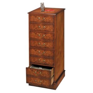 Bespoke File Cabinet Burr Elm