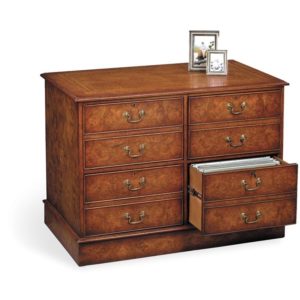 Bespoke Double File Cabinet Burr Elm