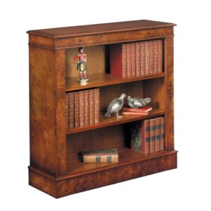 Bespoke Open Bookcase Burr Elm