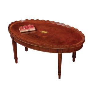 Bespoke Scalloped Coffee Table Mahogany