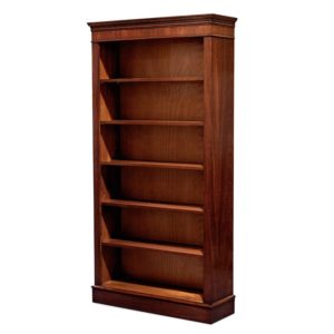 Bespoke Tall Open Bookcase Mahogany