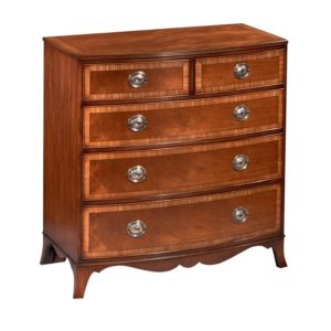 Bespoke Bowfront Chest Mahogany