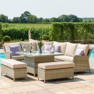 Winchester Royal Corner Dining Set with Rising Table & Ice Bucket