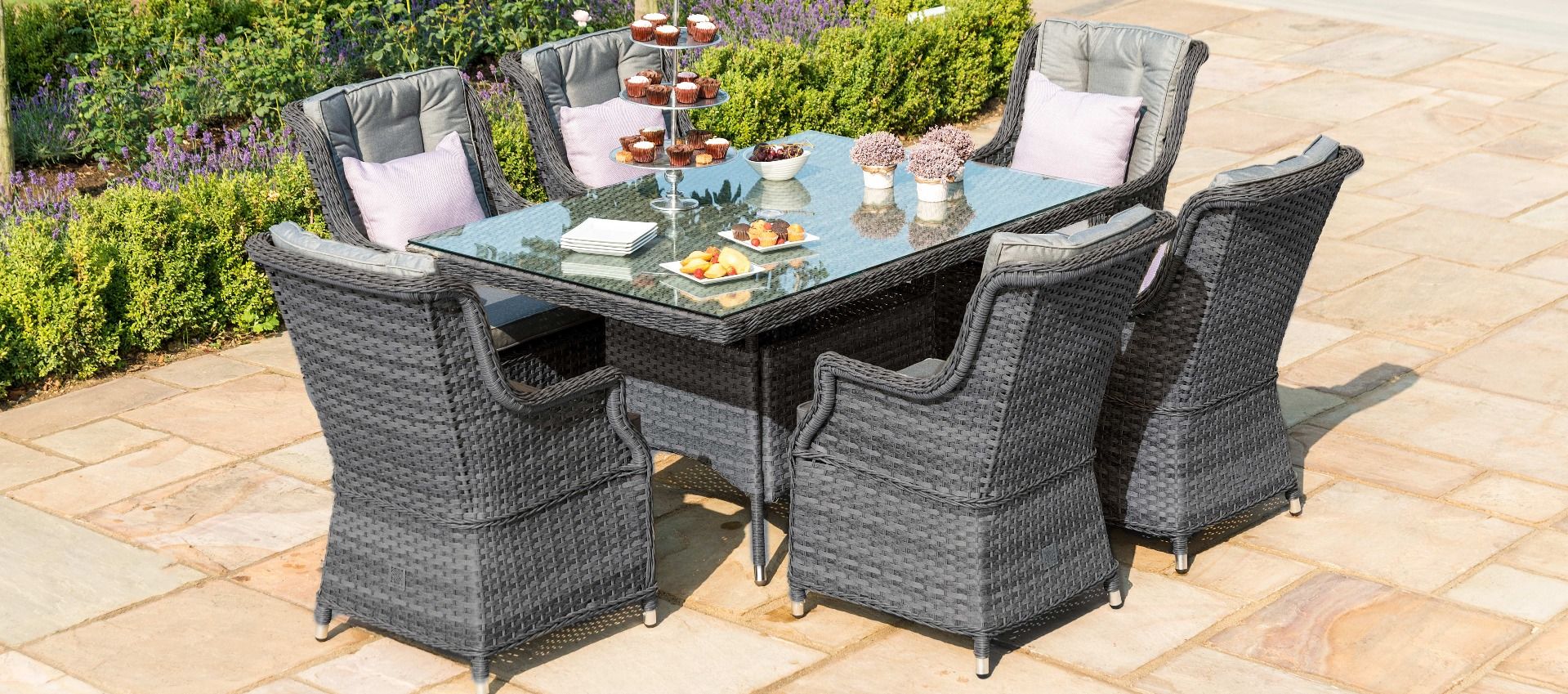 Victoria 6 Seater Rectangular Dining Set Sussex Grange Furniture