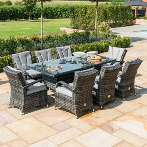 Texas 8 Seater Rectangular Dining Set with Ice Bucket