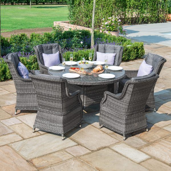 Victoria 6 Seater Round Dining Set