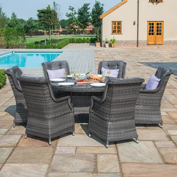 Victoria 6 Seater Round Dining Set - Image 3
