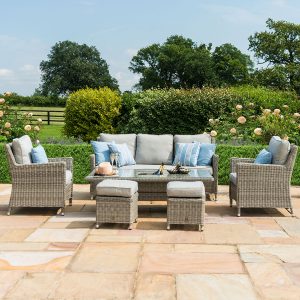 Oxford Sofa Dining Set with Rising Table & Ice Bucket