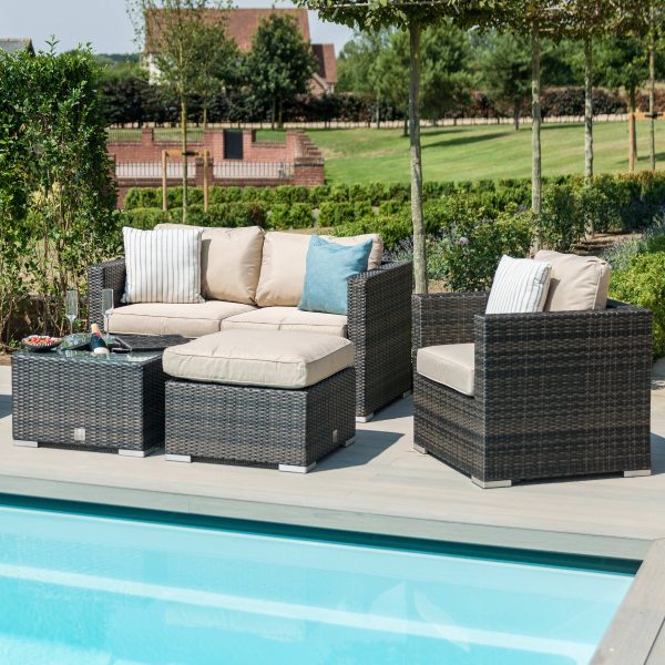 Georgia 2 Seater Sofa Set with Ice Bucket Coffee Table - Image 6