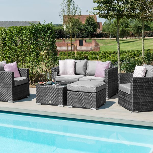Georgia 2 Seater Sofa Set with Ice Bucket Coffee Table - Image 8