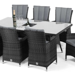 LA 8 Seater Rectangular Dining Set with Ice Bucket
