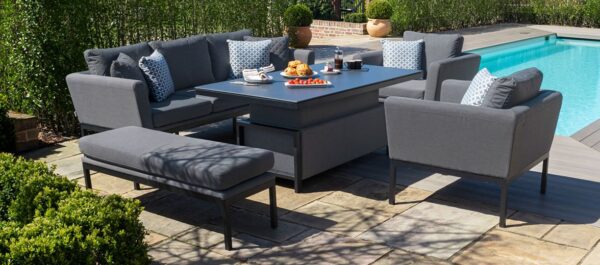 Pulse 3 Seater Sofa Set with Rising Table - Image 7