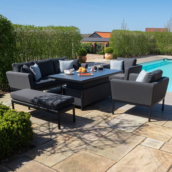Pulse 3 Seater Sofa Set with Rising Table - Image 12