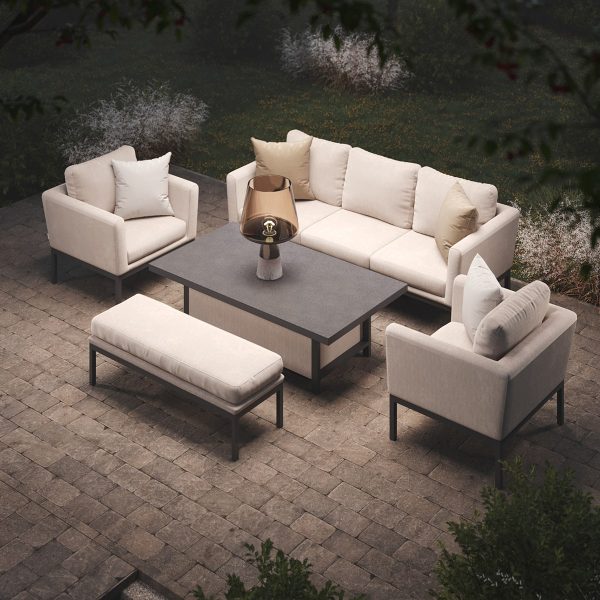 Pulse 3 Seater Sofa Set with Rising Table - Image 2