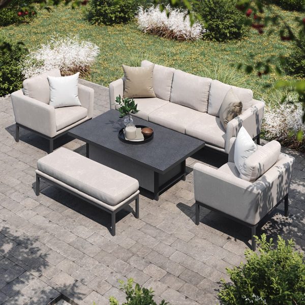 Pulse 3 Seater Sofa Set with Rising Table