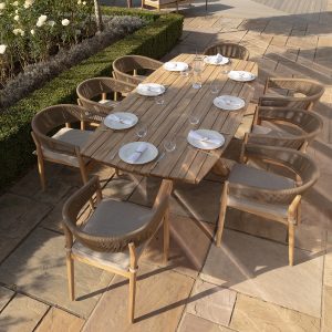 Porto 8 Seat Rectangular Dining Set