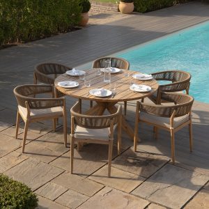 Porto 6 Seat Round Dining Set